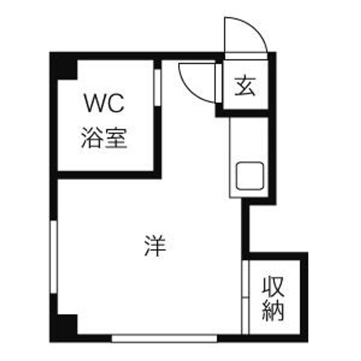 パークサイドハイツ407の間取り