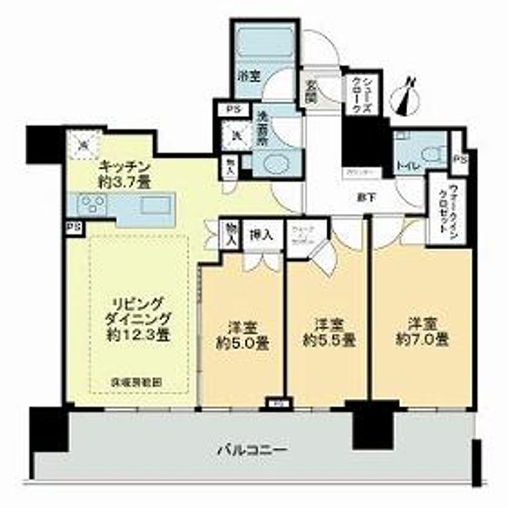 シティタワー札幌の間取り