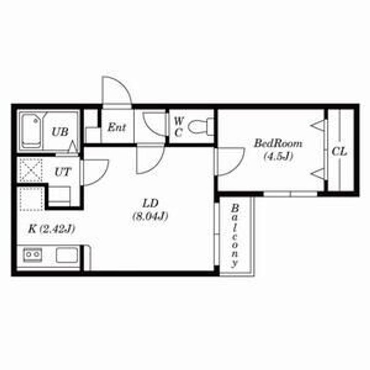 SMART ROOM 麻生(スマートルームアサブ)402号室の間取り