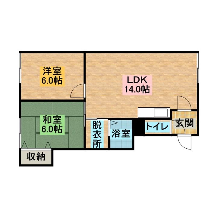 コーポ加藤2の間取り