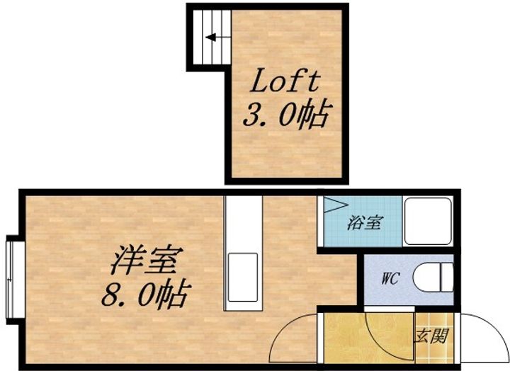 コンフォートA203の間取り