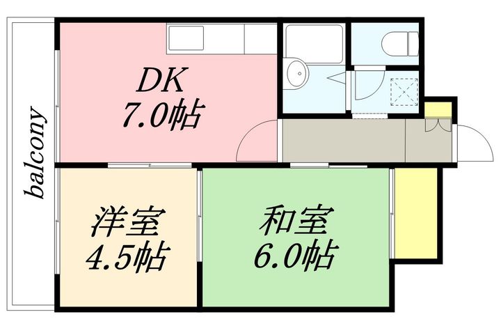 M’SFLATS(エムズフラッツ)402の間取り