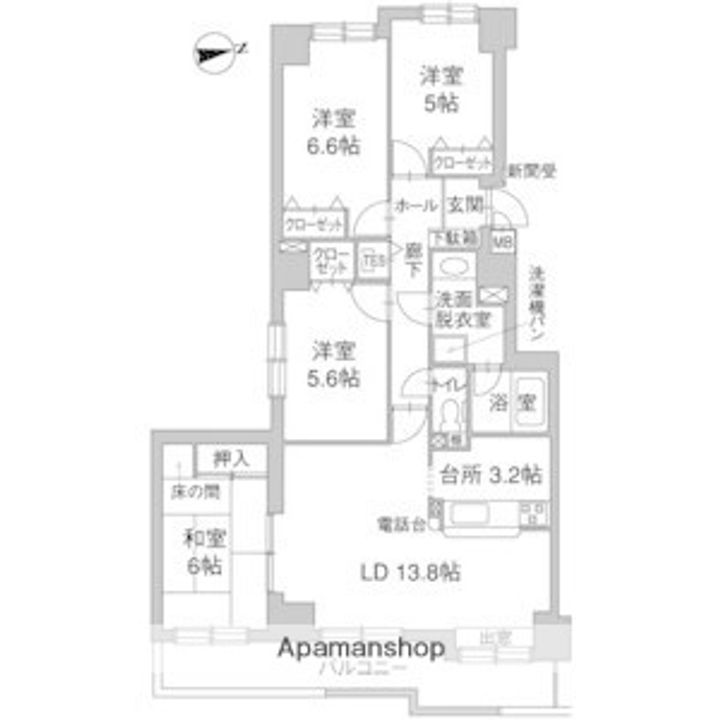ル・ノール桜の間取り