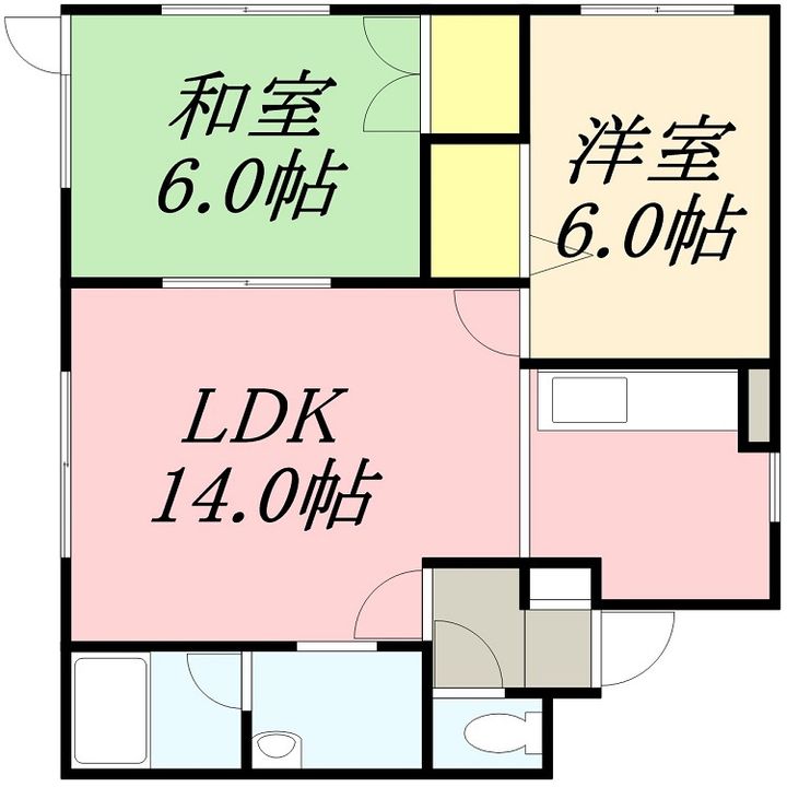 椿通アビタシオンの間取り