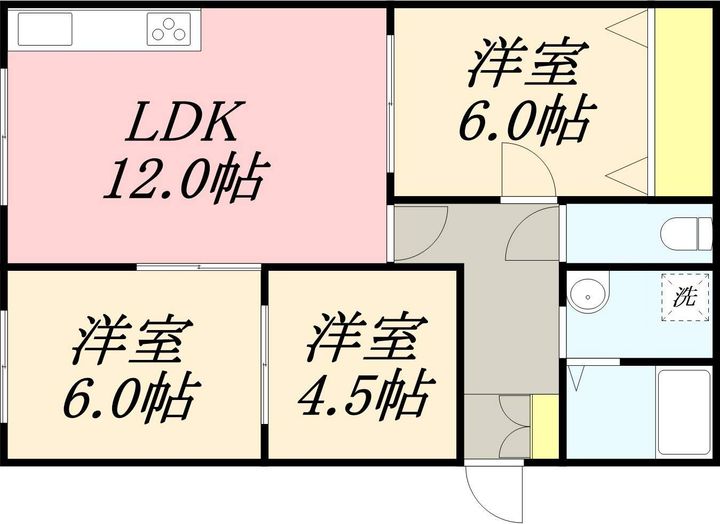 アメニティ新光102の間取り