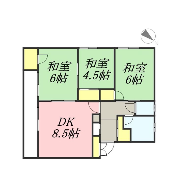 リバティア奥沢401の間取り