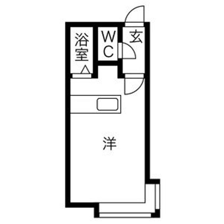 AMS新富C棟203の間取り