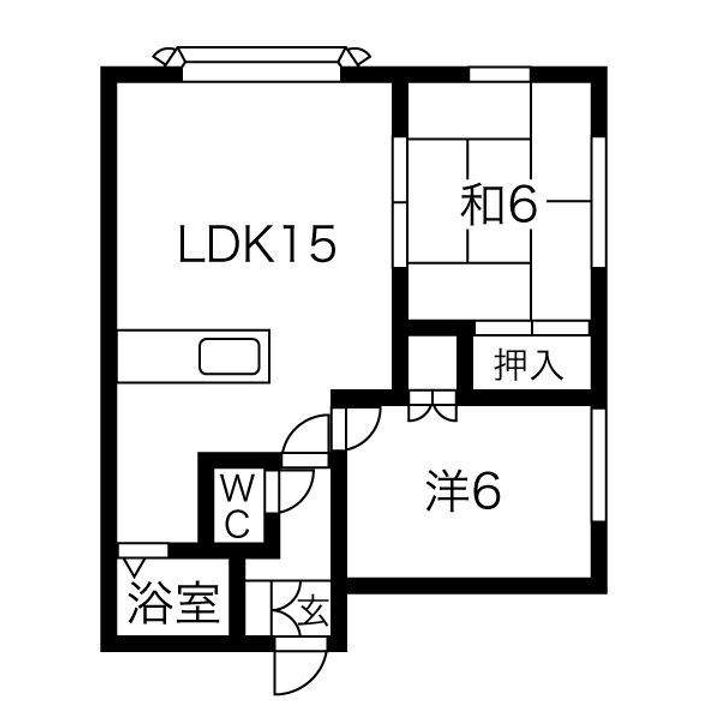 リベラ951-Dの間取り