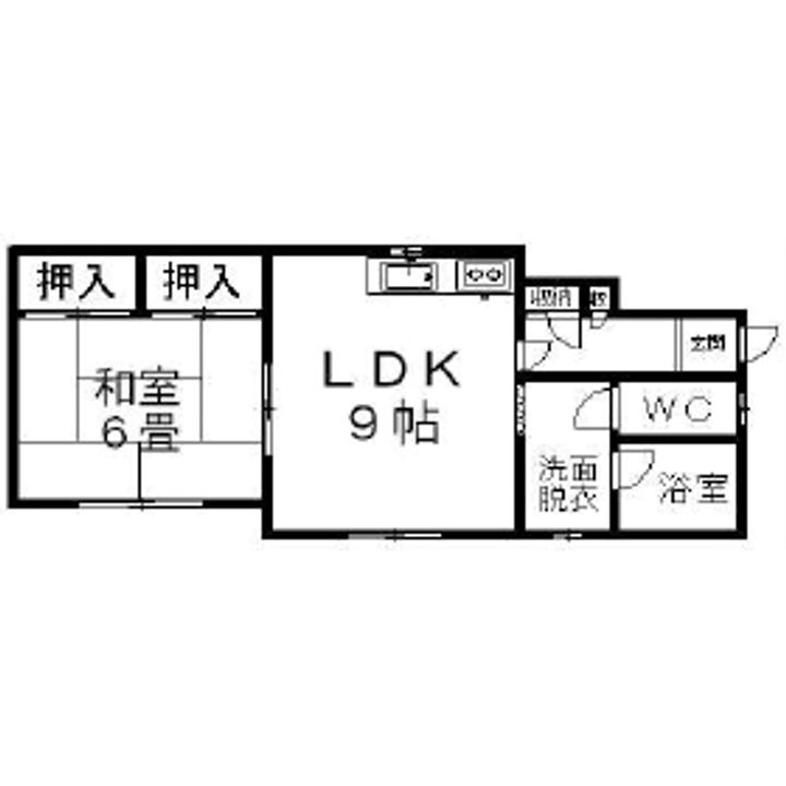 エグチアパート1の間取り