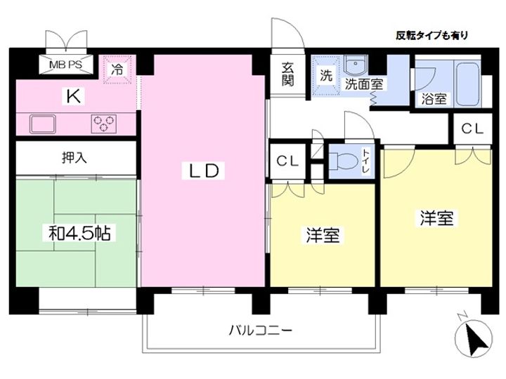 KS平岸201の間取り