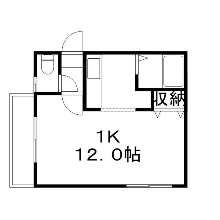 北海道札幌市白石区本郷通9丁目北の賃貸マンションの間取り