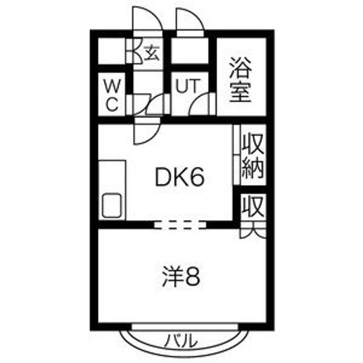 MAJESTIC水車町202の間取り