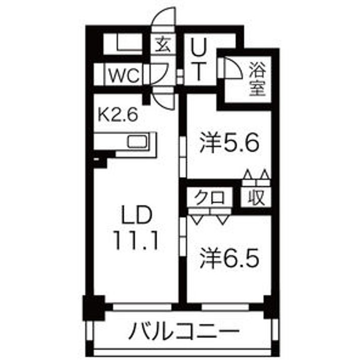 ラフォーレ月寒中央の間取り