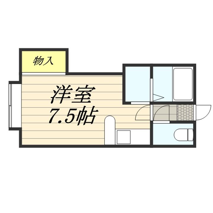 中の島JMハウス0107の間取り