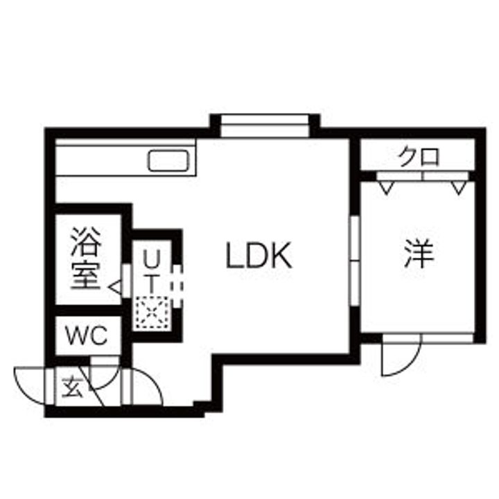 アークコート美園Ⅱ201の間取り