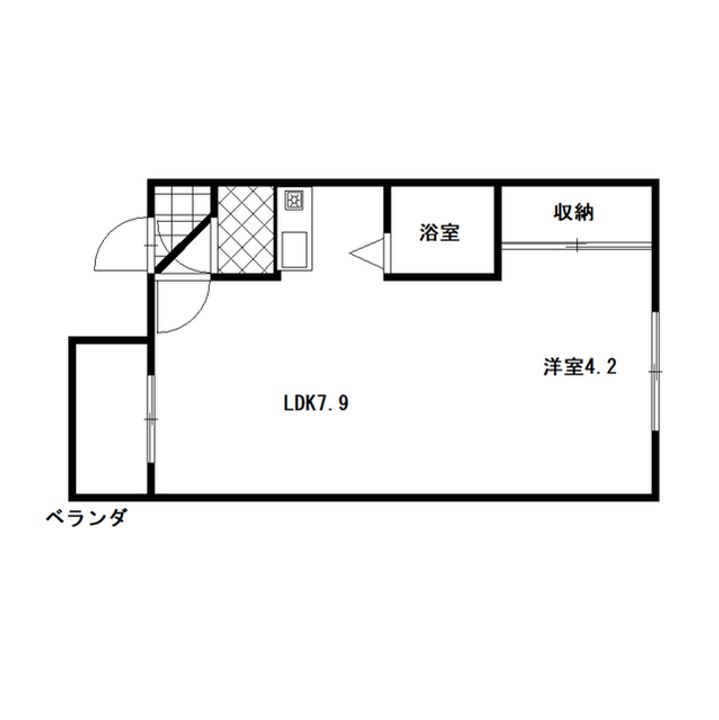 カサデューク中の島80202の間取り