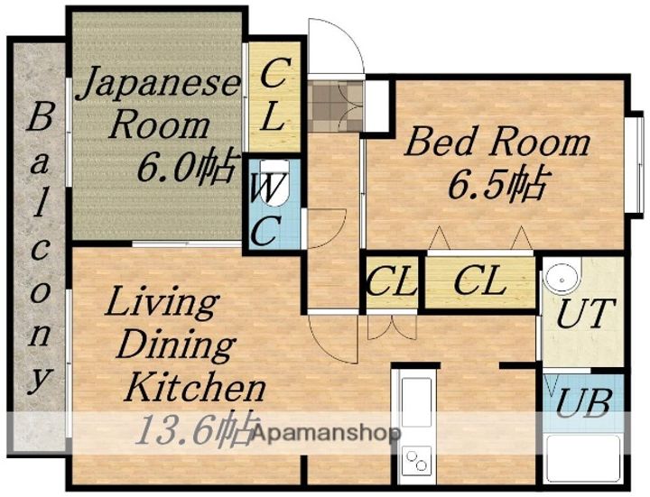 パークハイツDの間取り