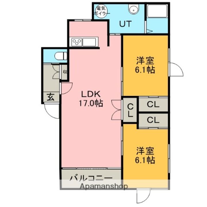 クレール新川の間取り