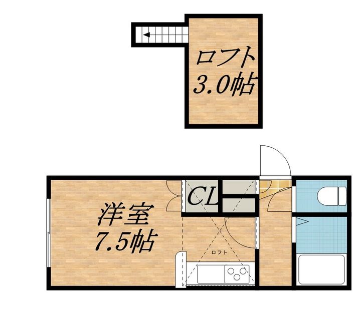 PLAIRE札幌204の間取り