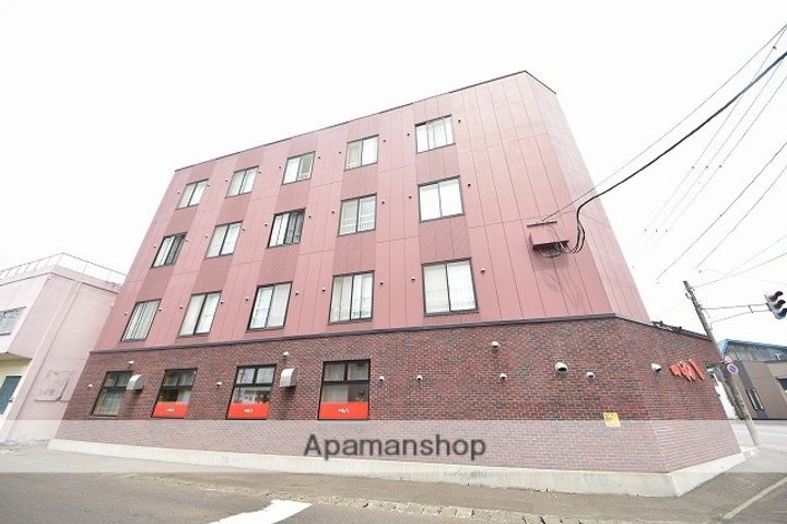 北海道石狩郡当別町園生の賃貸マンションの外観