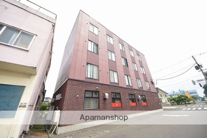 北海道石狩郡当別町園生の賃貸マンションの外観