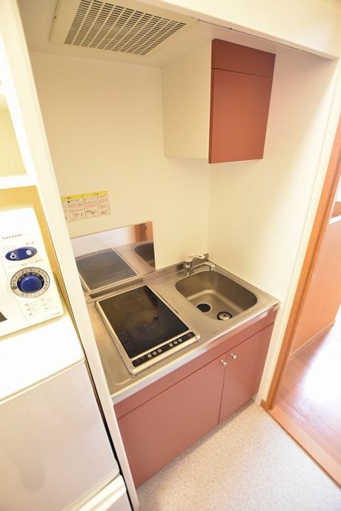レオパレス石狩フローラ208のキッチン