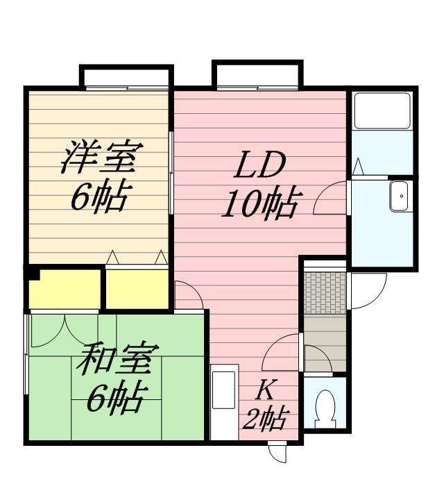 サンビレッジあいの里Cの間取り