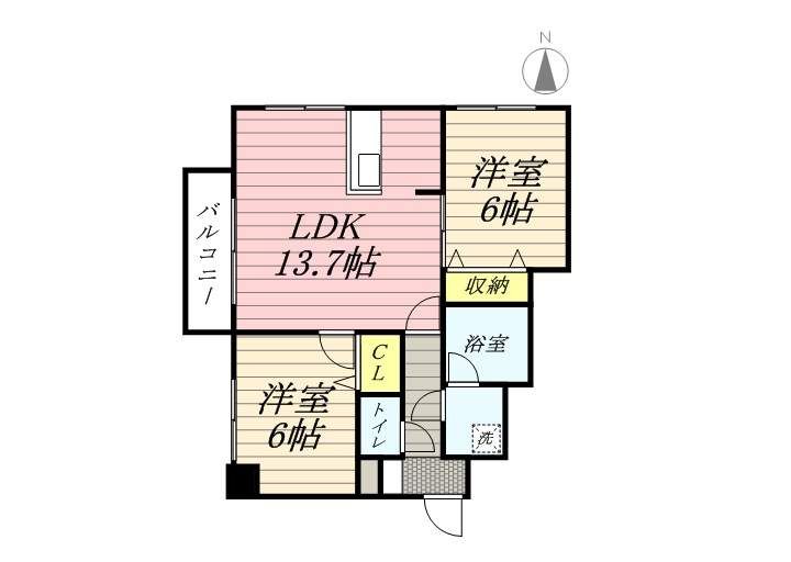 ノルテブリッサ24ロードの間取り