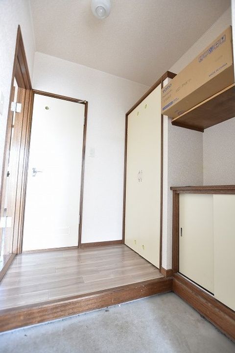 たんぽぽハイツB201の玄関