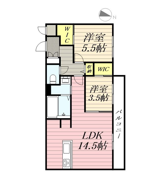 仮)北23西8MS301の間取り