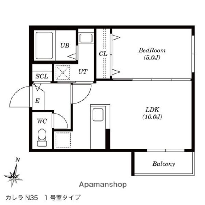 カレラN35の間取り