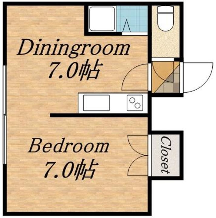 マリオンビスタ美園101の間取り