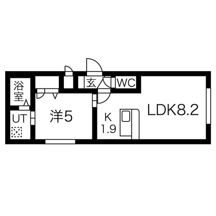 グランメール本郷通8南BS401の間取り