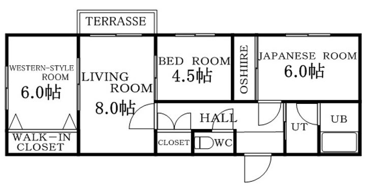 レジデンス丸亀307の間取り