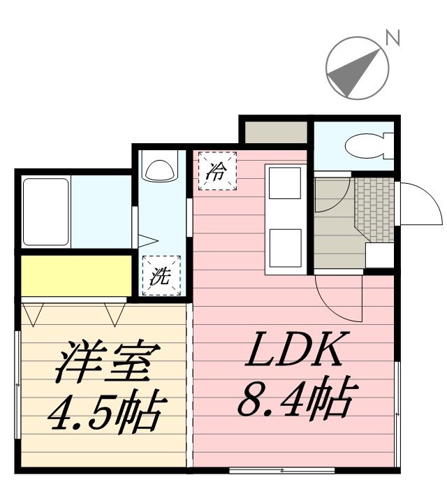 ヴィラメゾン菊水6条0201の間取り