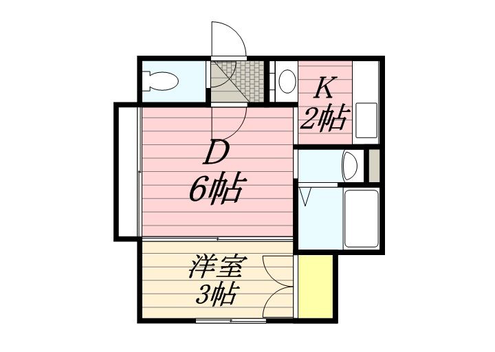 セゾン本通0205の間取り