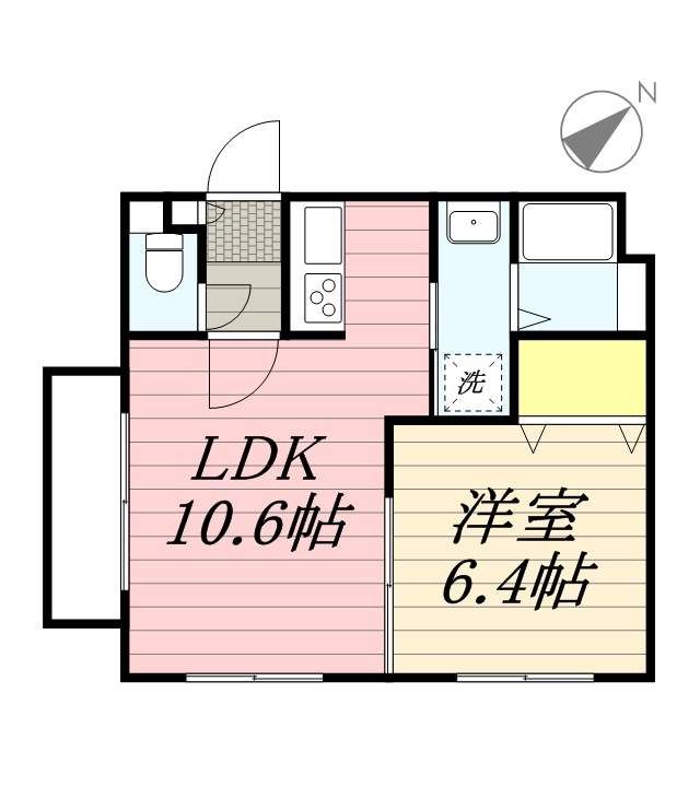 NFPガーデン月寒西102の間取り