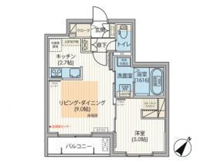 エフュート福住204の間取り