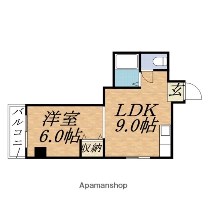 北海道札幌市中央区北五条西13丁目の賃貸マンションの間取り