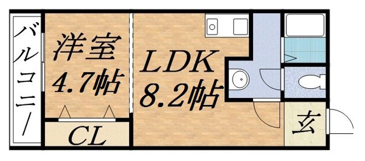 トマトハウス202の間取り
