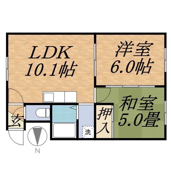 プレステージ南26条303の間取り