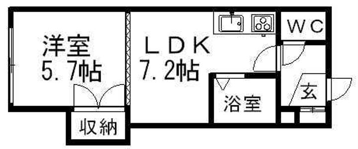デベックス澄川47201の間取り