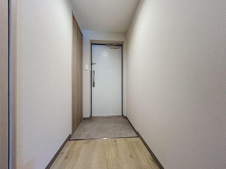 北海道札幌市豊平区美園八条3丁目の賃貸マンションの玄関