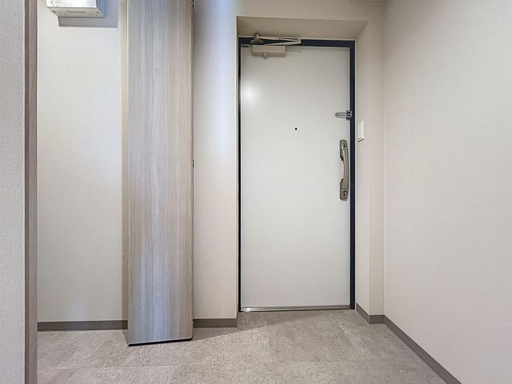 北海道札幌市豊平区美園八条3丁目の賃貸マンションの玄関
