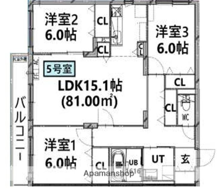 北海道札幌市豊平区豊平三条2丁目の賃貸マンションの間取り