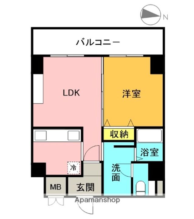 北海道札幌市中央区北二条東12丁目の賃貸マンションの間取り