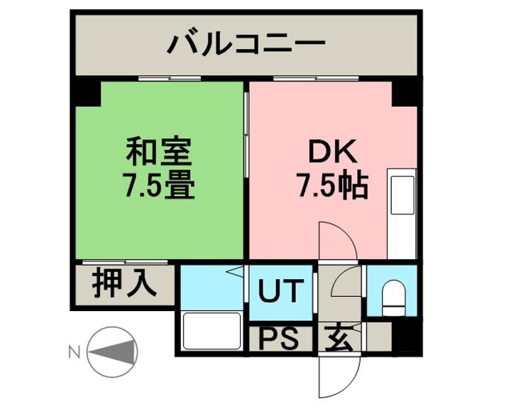 ドミ17公園通り706の間取り