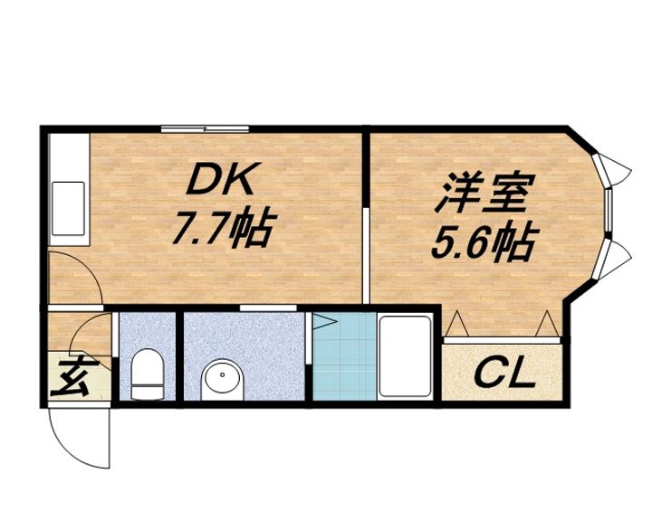 MSP722弐番館101の間取り
