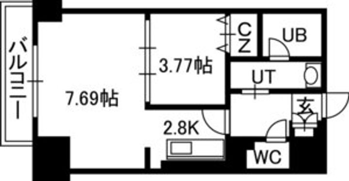 PRIME URBAN大通東00802の間取り