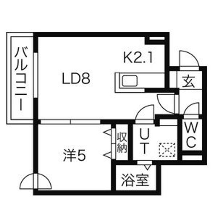EーHORIZON北円山(北4西22)の間取り